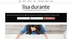 Desktop Screenshot of lisadurante.com